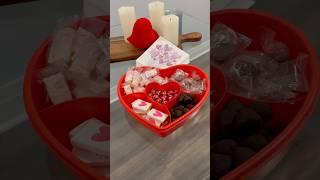 Filling a Heart-Shaped Box with Valentine’s Treats: My Son is So Happy to Help!