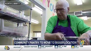 Longtime volunteer among first to break ground at new North Liberty Community Pantry location