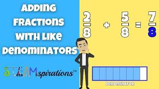 How do you Add Fractions with Like Denominators? | #steamspirations #steamspiration