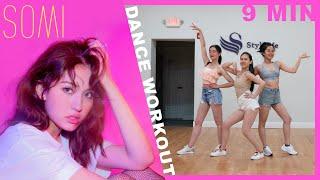 Somi(전소미) - Dumb Dumb, What You Waiting For, Birthday | 9 Min K-Pop Dance Cardio Workout (Beg Level)