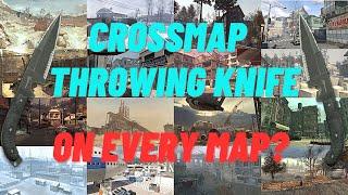 I HIT A CROSSMAP THROWING KNIFE ON EVERY MAP! |MW3| SEARCH & DESTROY