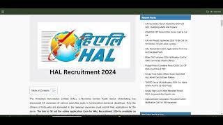 HAL Recruitment 2024: Apply Online for 44 Executive Posts