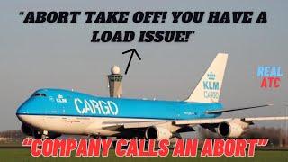 KLM 282: Rejected takeoff on dispatch instruction! #atc #aviation