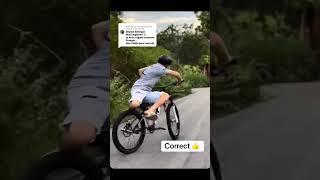 what a beautiful cycling riding technique Sweet Melody