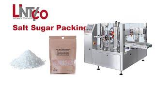 【Salt Sugar Packing Machine】 | Stand Up Bag Packaging Machine (LintycoPack) | Wrapping Machine