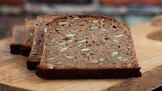 Danish RYE BREAD recipe - 100% sourdough rye bread recipe - Smørrebrød