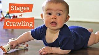 Baby Crawling Development  Novice to Pro in 2 Min  Cute