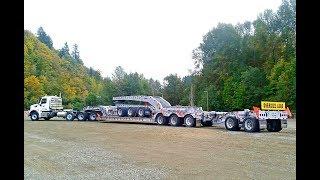 Cozad Lowboy Trailer - Custom 8-axle with power tower