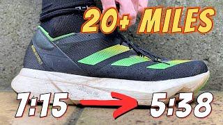 MILE REPS In A 20 Mile LONG RUN | Running Faster Than Marathon Pace