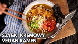 Ekspresowy KREMOWY RAMEN - przepis wegański! | WegeTuba