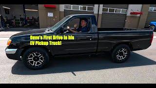 Owner is Blown Away by his Nissan Frontier Budget EV Swap Test Drive!