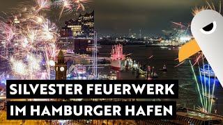 New Year's Eve fireworks 2024/2025  Live in the Port of Hamburg