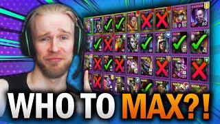STOP LEVELING CRAP! Max These Champions ASAP! - Raid Shadow Legends Account Takeover