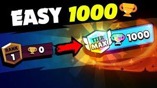 15 EASIEST Brawlers to Push to 1000 Trophies (TIER 50)