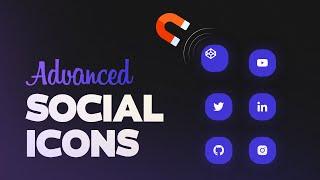 Social Media Icons Hover Effect using CSS & JavaScript