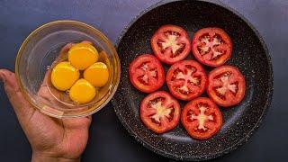 Just add Eggs to Tomato! Quick Breakfast in 5 minutes. Simple and delicious Recipe.