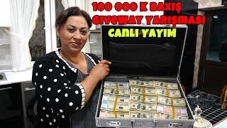 Canlı Giwevay 100 00 baxış Bitdi 70 Manat Yarışı Ev Turu Videosu  Üçün Başladı