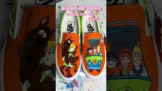 Ruh Roh! #handpainted #custompainting #customartist #sneakerartist #scoobydoo #mysterymachine #art