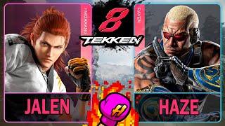 Tekken 8 Jalen (HWOARANG) VS Haze (RAVEN) 鉄拳84K 60ᶠᵖˢT8 TK8#tekken