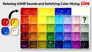 Relaxing Color Mixing Live! - Study Music, Relaxing Music, Sleep Music, Meditation, ASMR Sounds