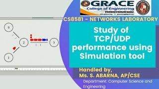 GRACE COE-CSE-CS8581-Networks Laboratory-Ex7-Study of TCP/UDP performance using Simulation tool