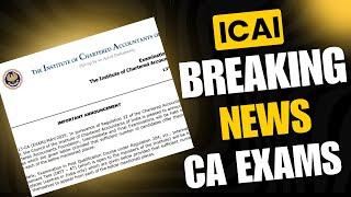 Breaking News || CA Exam May 2025 || Exam Date Announcement || Ravindra Ojha