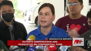 Duterte dinepensahan ang paggastos ng confidential funds | NewsWatch Reports