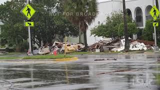 10-09-2024 Tampa, FL - Wind and rain picking up