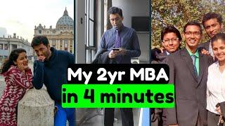 My entire MBA story in 4 MINUTES