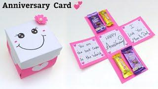 DIY : Beautiful Anniversary Card Making / How to make anniversary card / anniversary card for parent