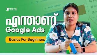 Google Ads Basics For Beginners in Malayalam | Dotin Academy | Digital Marketing Course in Kerala