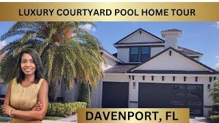 Stunning Luxury Courtyard New Home Tour | Providence, Davenport, FL