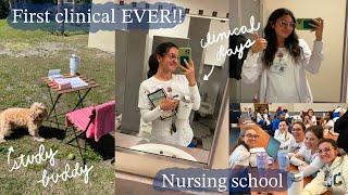 First clinical week!! | First Semester of Nursing School [Spring 2024]