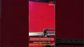 Dual-Head Laser Cutting Machine for Foam Non-Woven Fabric & Decorative Paper Crafts#co2laser #laser