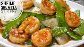 Shrimp And Snow Pea Stir Fry | Shrimp Stir Fry With Vegetable In Garlic Sauce