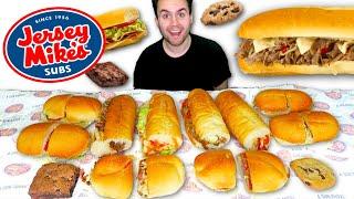 Trying Jersey Mike's MENU! $100 Taste Test!