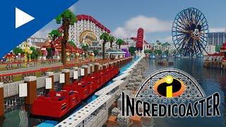 [4K] NEW Minecraft Incredicoaster from Disney California Adventure | ImagineFun 2021