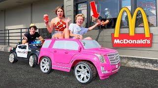 GOING IN DRIVE THRUS IN TOY CARS PRANK!  | Piper Rockelle