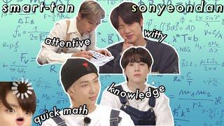 when bts hyung line blew our minds with their intelligence | smart-tan sonyeondan