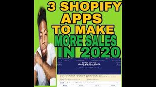3 Best Shopify Apps For 2020| Shopify Dropshipping 2020
