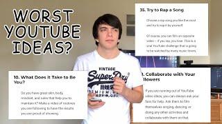 The WORST YouTube Video Ideas