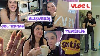 BENİMLE 2 GÜN | Temizlik, Dolap düzeni, Jel Tırnak, Zara ve Trendyol Alışverişim #vlog #alışveriş