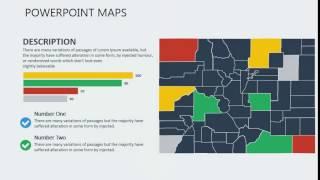 PowerPoint maps of Colorado with Counties