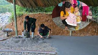 2 DAYS- 1 NIGHT: giang nga and Phong's concrete floor - Prepear for their daughter to go to school.