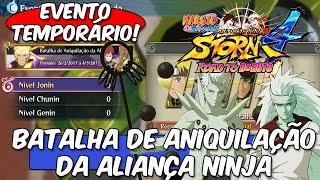 NARUTO STORM 4 - BATALHA de ANIQUILAÇÃO da ALIANÇA NINJA! (26/02) EVENTO