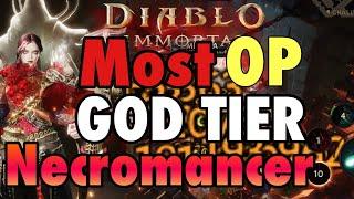 INSANE DAMAGE GOD TIER NECROMANCER PVE BUILD!  DIABLO IMMORTAL