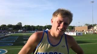 Matt Ware of Glidden Ralston in 200 Meters at State Track Meet