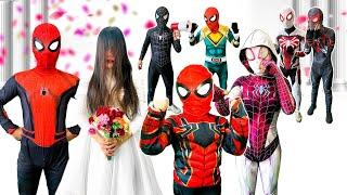 What If 7 SPIDER MAN Live In 1 House...?? || Hey Everyone, Rescue Spider-man From Bride!! + More