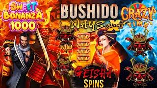 No Limit City Bushido Ways xNudge and Sweet Bonanza 1000! Ft. Crazy Time