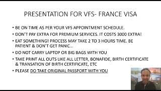 VFS France Visa